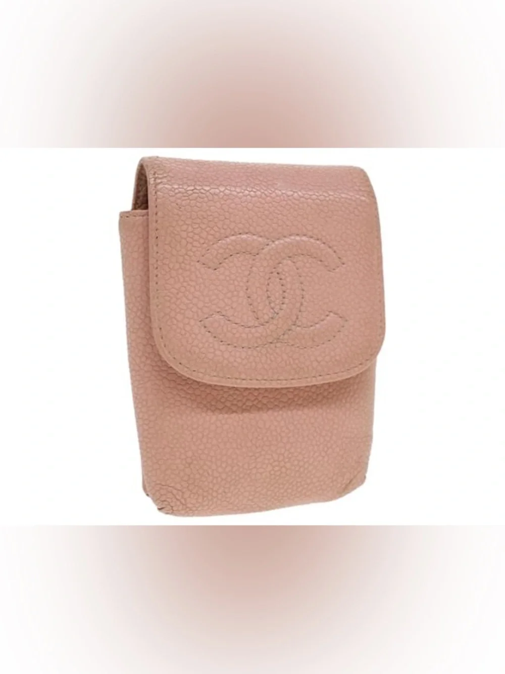 RARE CHANEL Vintage Mini Caviar Leather Pouch/Shoulder/Waist/Crossbody bag